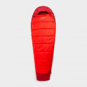 Sleeping bag top down view - sleeping bag is set up